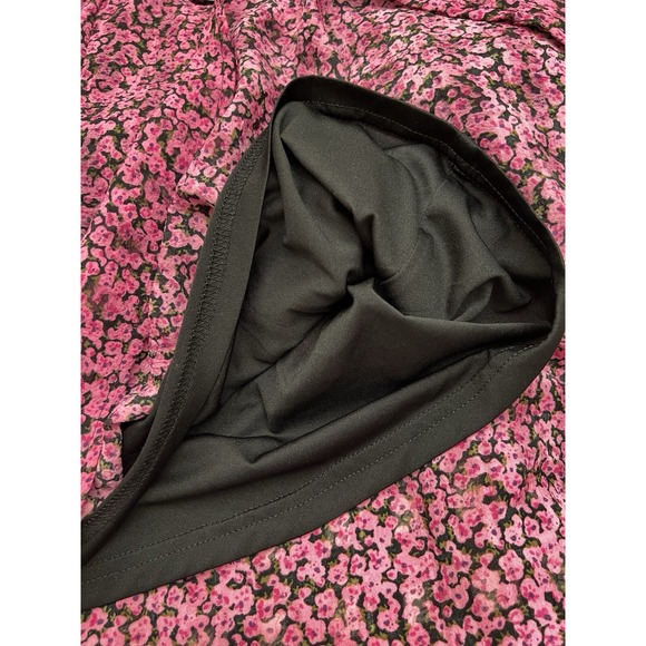 SELECTED FEMME Pink Floral Ruffles Boho Luxury Scandinavian 34 US 6 Eco Friendly - Picture 13 of 16